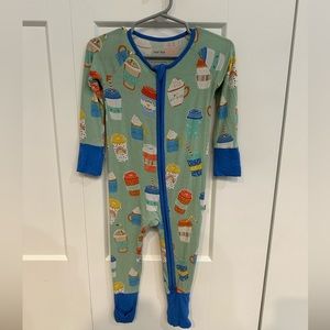 Little Sleepies 6-12 Month Zippy Caffe Latte